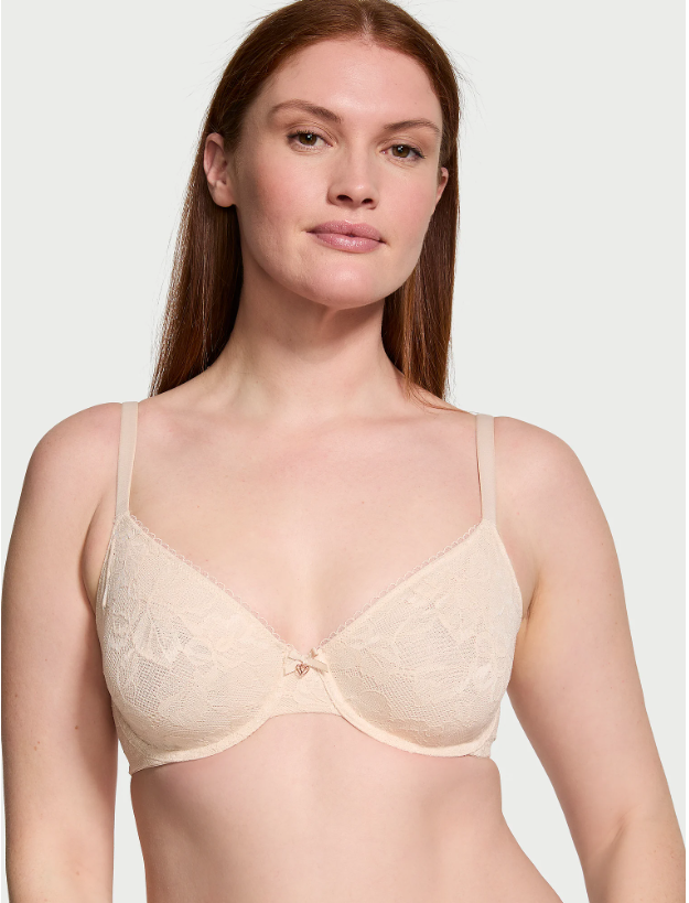 DUMMY - Brasier Victoria Secret  Media Copa Encaje sin forro Encaje crema - 34 C